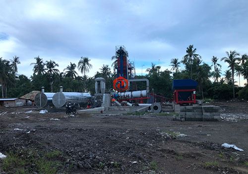 EP 60tph Batched type asphalt mixing plant install in Philippines1